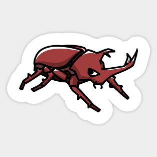 Rhino Beetle Design Sticker